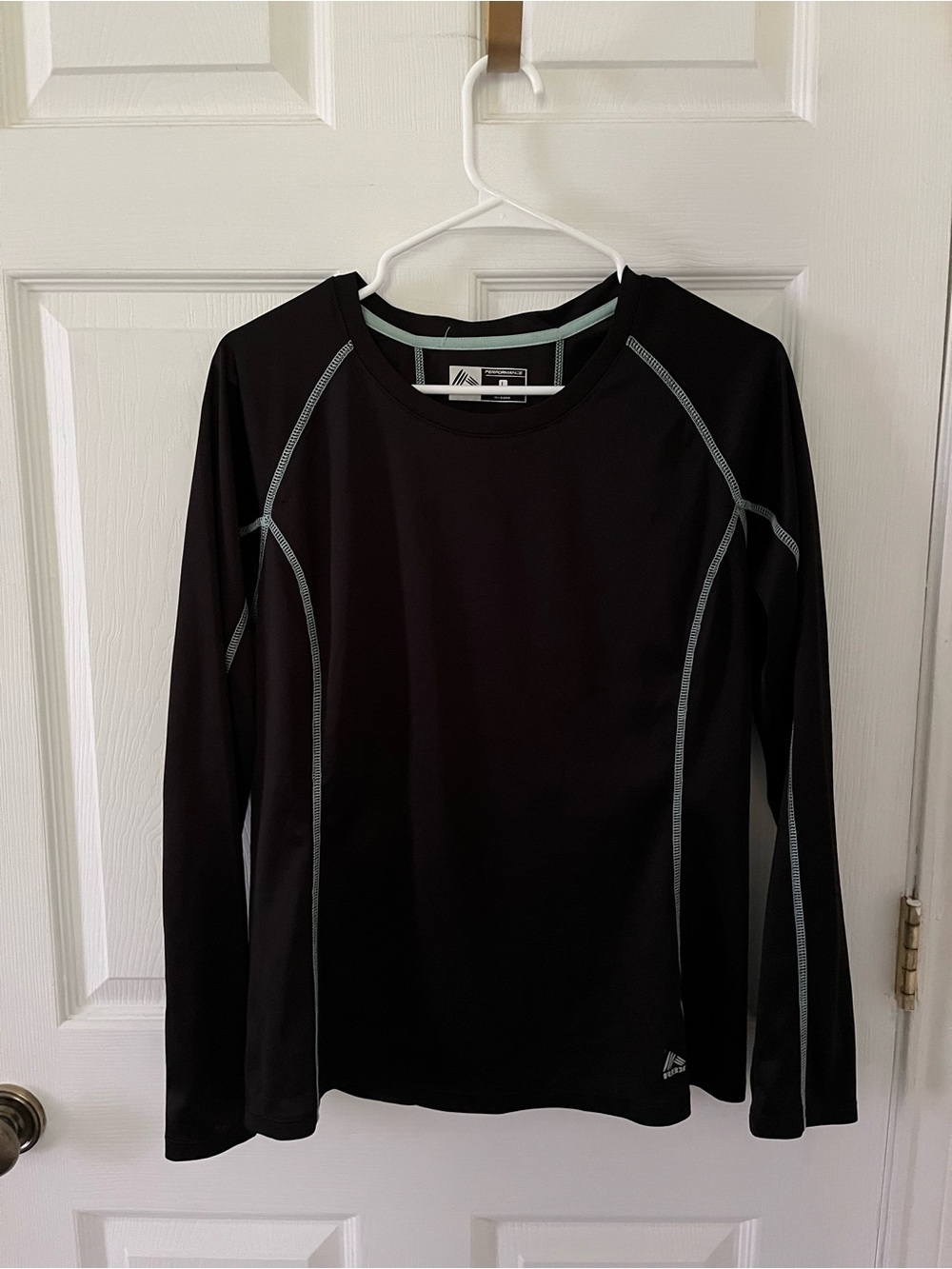 RBX Black Performance Top with Mint Contrast Stitching